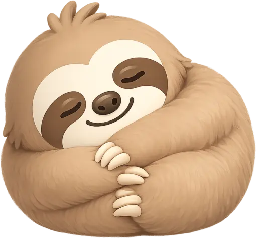 Sloth curled up
